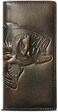 House of Jack Co. HOJ Co. BASS FISH Long Wallet For MenFull Grain Leather With Hand Burnished FinishBifold WalletRodeo WalletFish Wallet.