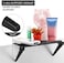 Blulu 2 Pieces TV Top Shelf Screen Shelf Adjustable Monitor Top Shelf TV Top Storage Bracket Computer Screen Shelf for Cellphone Stand, Media Boxes, Game Console, Router and Home (Black, 11. 8 x 4. 7