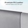 Aothia Leather Desk Pad Protector,Mouse Pad,Office Mat, Non-Slip PU Blotter,Laptop Pad,Waterproof Writing for Office and Home (31. 5" x 15. 7", Light Grey.