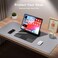 Aothia Leather Desk Pad Protector,Mouse Pad,Office Mat, Non-Slip PU Blotter,Laptop Pad,Waterproof Writing for Office and Home (31. 5" x 15. 7", Light Grey.