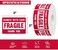 Safety Supply Mart 3&rdquo; X 2&rdquo; Fragile Handle with Care Warning Stickers, Fragile Tape for Packing and Shipping, Permanent Adhesive Labels 500 Per Roll (1 Pack.