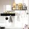 ROSEYAT Shower Caddy, Adhesive Organizer With Hooks, Shelves for Inside Shower, No Drilling Rack Holder, Storage For Bathroom, Kitchen Spice Rack-2 Pack Black.