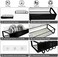 ROSEYAT Shower Caddy, Adhesive Organizer With Hooks, Shelves for Inside Shower, No Drilling Rack Holder, Storage For Bathroom, Kitchen Spice Rack-2 Pack Black.