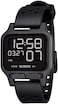 NIXON Heat A1320 - Digital Watch for Men and Women - 100M Water Resistant Exercise Workout and Running Watch - Mens Ultra Thin Lightweight Sport Watches - Custom 38 mm LCD Display, 20mm PU Band.