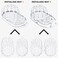 Eiito Hat Washer for Washing Machine, Hat Washer Cage, Hats Cleaner for Baseball Caps 2 Pack 2 Sizes Fit for Adult and Kid's Baseball Caps, White.