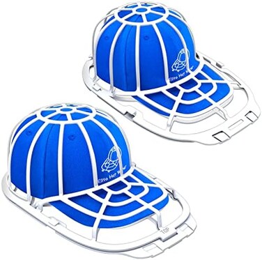 Eiito Hat Washer for Washing Machine, Hat Washer Cage, Hats Cleaner for Baseball Caps 2 Pack 2 Sizes Fit for Adult and Kid's Baseball Caps, White.