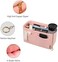 ZTUJO Purse Organizer Insert, Felt Purse Organizer with Zipper and Sewn Bottom Insert, Fit Speedy Neverfull Graceful,6 Sizes (Medium, Brush Pink.