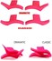 esowemsn 4Pairs of (classic style and dramatic syleSilicon Wing Eyeliner Stamp Eyeshadow Stencil Models Wing Style Eye Liner Stamp Makeup Template Shaper Beauty Tool Accessories.