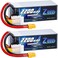 Zeee 6S Lipo Battery 2200mAh 22. 2V 120C Soft Case Battery with XT60 Connector for RC Airplane Helicopter RC Car Truck Tank Drone Racing Hobby(2 Pack.