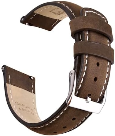 Ritche Quick Release Leather Watch Bands Genuine Watch Straps for Men Women- 18mm 20mm 21mm 22mm 23mm 24mm Top Grain Leather Watch Strap.