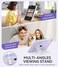 ZoneFoker for iPad Air 5th/4th Generation Case (2022/2020, iPad pro 11 inch Case (4th/3rd/2nd/1st Gen, iPad Air 10. 9 case with Pencil Holder/Stand, Hard Sturdy Slim Cover for Girls, Clear Glitter.