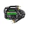 GearIT 10AWG Speaker Cable Wire with Gold-Plated Banana Tip Plugs (10 Feetin-Wall CL2 Rated, Heavy Duty Braided, 99. 9% Oxygen-Free Copper (OFC- Black.