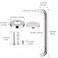 iMomwee 2 Pack 24 Inch Shower Grab Bar with Anti-Slip Grip, Chrome Stainless Steel Bathroom Grab Bar Handle, Shower Balance Bar, Safety Hand Rail Support, Handicap Elderly Senior Assist Bath Handle.
