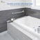 iMomwee 2 Pack 24 Inch Shower Grab Bar with Anti-Slip Grip, Chrome Stainless Steel Bathroom Grab Bar Handle, Shower Balance Bar, Safety Hand Rail Support, Handicap Elderly Senior Assist Bath Handle.