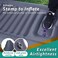 TREKOLOGY Self Inflating Camping Mat, Sleeping Mat for Sleeping, Inflatable Camping Mattress Self Inflating Mattress Ultralight, Sleeping Pad Inflatable Camping Mat, 186cm x 76cm x 12. 5cm.