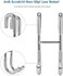 Simtive 12-Inch Shower Squeegee Set, Includes Shower Door Hook and Adhesive Hook, Squeegee for Shower Doors, Mirror and Window.