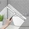 Simtive 12-Inch Shower Squeegee Set, Includes Shower Door Hook and Adhesive Hook, Squeegee for Shower Doors, Mirror and Window.