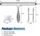 Simtive 12-Inch Shower Squeegee Set, Includes Shower Door Hook and Adhesive Hook, Squeegee for Shower Doors, Mirror and Window.