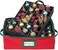 HOLDN&rsquo; STORAGE Underbed Christmas Ornament Storage Container Box with Dividers - Convenient Durable 2 Individual Removable Trays Fits Up to 48-3&rdquo; Ornaments, Red.