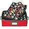 HOLDN&rsquo; STORAGE Underbed Christmas Ornament Storage Container Box with Dividers - Convenient Durable 2 Individual Removable Trays Fits Up to 48-3&rdquo; Ornaments, Red.