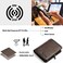 MANBANG Mens Wallet Zipper Genuine Leather RFID Card Holders Cowhide Zip Coin Pocket Bifold wallets for men Brown(anti-theft brush.