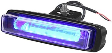 مصباح أمان LED LY8 بقوة 30 واط للرافعات الشوكية، مصابيح تحذير زرقاء لمنطقة الخطر في المستودعات، 10-80 فولت (قطعة واحدة).