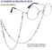 KAI Top Eyeglasses Chain Sunglasses Chain Fashion Natural Stone Beaded Mask Lanyard Chain Face Mask Holder Chain for Women,ite.