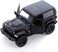 Kinsmart HCK Wrangler Rubicon Inspired Replica Hard Top Overlander Diecast Model Toy Car (Black.