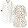 Hudson Baby Unisex Baby Premium Quilted Long Sleeve Sleeping Bag and Wearable Blanket, Winter Forest 2-Pack, 6-12 Months.