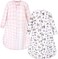 Hudson Baby Unisex Baby Premium Quilted Long Sleeve Sleeping Bag and Wearable Blanket, Winter Forest 2-Pack, 6-12 Months.