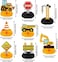 Zonon 8 Pieces Construction Birthday Party Supplies Honeycomb Centerpieces Table Toppers Dump Truck Car Cone Table Decorations Kids Birthday Construction Zone Theme Party Supplies.