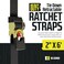 DC Cargo Mall 2 Quick n Easy Retractable Ratchet Straps - 2 Inch x 6 Ft - TightSecure Trailer Cargo Tie Downs for Boats, ATVs, Motorcycles - 4,000 lbs Break Strength.
