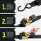 DC Cargo Mall 2 Quick n Easy Retractable Ratchet Straps - 2 Inch x 6 Ft - TightSecure Trailer Cargo Tie Downs for Boats, ATVs, Motorcycles - 4,000 lbs Break Strength.