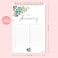 Sweetzer &amp; Orange SweetzerOrange Perpetual Calendar. 12 Month Office or Family Wall Calendar. 6x9&rdquo; Floral Flip Calendar Design. Perpetual Birthday Calendar Wall Hanging, Anniversary Calendar and Month