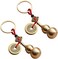Kingzhuo 2 Pieces Wu Lou Key Chain Beautiful Gourd Keychain Lucky Keychain Set with Feng Shui Coins Solid Key Rings for Good Luck Prosperity Can Put a Lucky Note Inside (Opened from The Bottom.