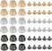 Framendino, 30 Pack Screw Back Rivets Metal Flat Head Stud Purse Feet Spike Purse Handbag Nail Head Stud Flat Buckle Button Cap Rivets.