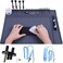 HPFIX Premium Heat Resistant Anti Static Mat for Computer, Laptop, Cellphone Electronics Repair, ESD Safe Soldering Mat for for BGA and Gun Soldering Iron, Workbench (17. 7" x 13. 6".