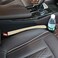 Supin 2 Prices Car Seat Gap Filler Pad PU Leather Console Side Pocket Organizer and one Cup for Cellphone Wallet Coin Key (BlackBeige.