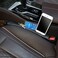 Supin 2 Prices Car Seat Gap Filler Pad PU Leather Console Side Pocket Organizer and one Cup for Cellphone Wallet Coin Key (Black.