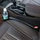 Supin 2 Prices Car Seat Gap Filler Pad PU Leather Console Side Pocket Organizer and one Cup for Cellphone Wallet Coin Key (Black.