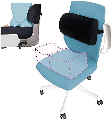 AOSSA BBL Pillow Back Support Brazilian Pillow After Surgery Butt Pillows for Woman Post Recovery Butt Lift Sitting Driving Chair Seat Cushion(Back Support Only(Black.