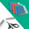 HOUYEE 100 Pack Plastic Spiral Binding Coils, 12mm(1/2",90 Sheet Capacity,4:1 Pitch (Black.