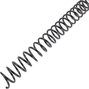 HOUYEE 100 Pack Plastic Spiral Binding Coils, 12mm(1/2",90 Sheet Capacity,4:1 Pitch (Black.