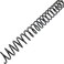 HOUYEE 100 Pack Plastic Spiral Binding Coils, 12mm(1/2",90 Sheet Capacity,4:1 Pitch (Black.