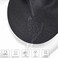 AHHFSMEI Round Braided Placemats 15 Inch Round Table Mats for Dining Tables Polypropylene Woven Heat Resistant Place mats Set of 6 (Black.