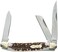 Uncle Henry Next Gen Staglon 897UH 6. 2in Folding Knife with 2. 8in Stainless Steel Clip-Point Blade, Sheepsfoot Blade, Spey-Point Blade and Staglon Handle for Hunting, Camping and EDC.