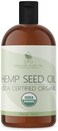 OPO Organic Hemp Seed Oil - 16 oz - USDA Certified Organic - Pure, Cold Pressed, Non-GMO, Extra Virgin, Vegan, Premium Bulk Carrier Oil - Omega 3,6,9 - Tinctures, DIY, Essential Oils, Formulations, So