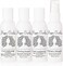 Rizos Curls 4-Step Travel Kit for Curly Hair: Curl Defining Cream, Shampoo, Conditioner, RefreshDetangle (2 fl oz each.