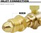 AWLOLWA Dual Output Argon/CO2 Flowmeter for TIG MIG Welder 60 SFCH - CGA 580 Inlet Connection and 5/8" - 18RH Outlet Fitting.