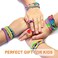 Wuiil Booriss 12730Loom Rubber Bands Refill Kit in 26 Color, 500 Clips, 6 Hooks, Premium Rainbow Bracelet Making Kit for Kids Weaving DIY Crafting Gift.